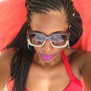 Authentic Gucci Glitter Square Optyl Sunglasses